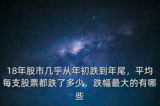 18年股市幾乎從年初跌到年尾，平均每支股票都跌了多少，跌幅最大的有哪些