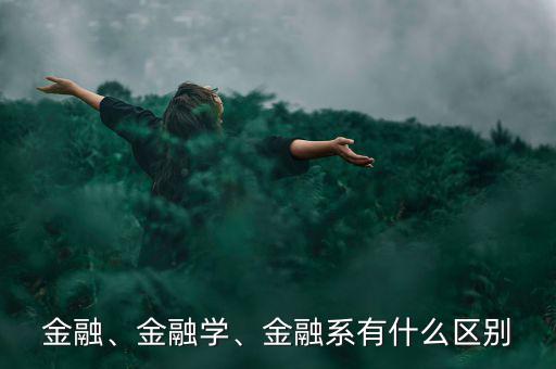 金融、金融學、金融系有什么區(qū)別