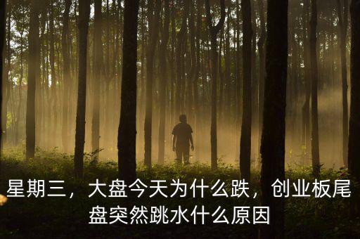 星期三，大盤今天為什么跌，創(chuàng)業(yè)板尾盤突然跳水什么原因