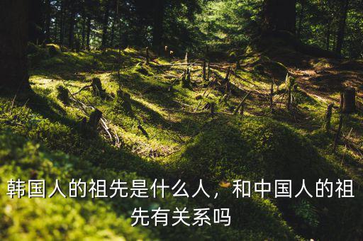 韓國人的祖先是什么人，和中國人的祖先有關(guān)系嗎