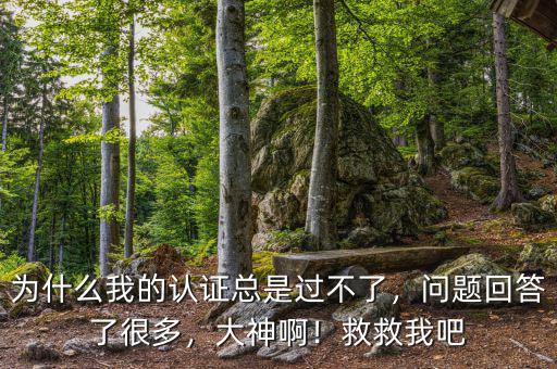 為什么我的認(rèn)證總是過不了，問題回答了很多，大神??！救救我吧