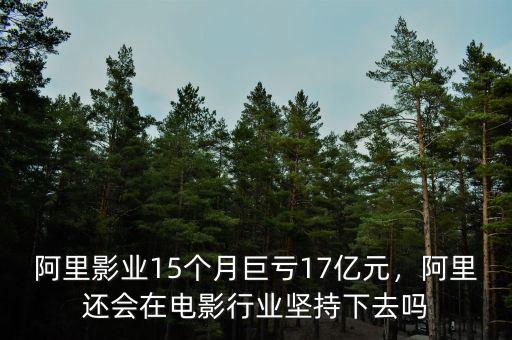 阿里影業(yè)15個(gè)月巨虧17億元，阿里還會(huì)在電影行業(yè)堅(jiān)持下去嗎