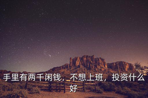 手里有兩千閑錢，不想上班，投資什么好