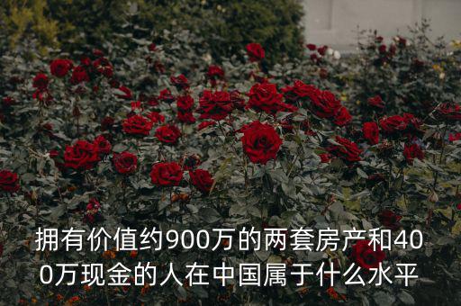 400萬現金什么水平,四百萬現金屬于什么水平