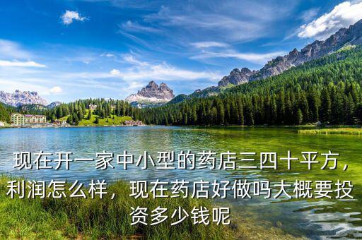 現(xiàn)在開(kāi)一家中小型的藥店三四十平方，利潤(rùn)怎么樣，現(xiàn)在藥店好做嗎大概要投資多少錢呢