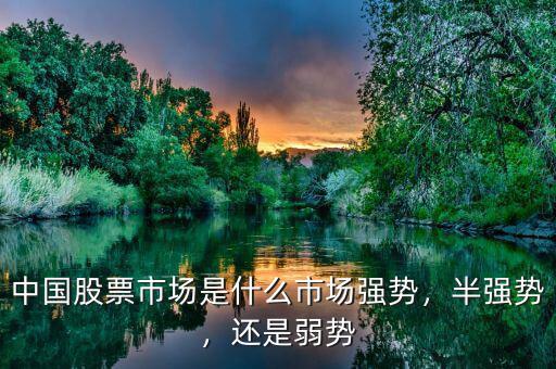 中國股票市場是什么市場強(qiáng)勢，半強(qiáng)勢，還是弱勢