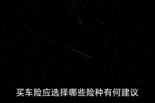 買(mǎi)車(chē)險(xiǎn)應(yīng)選擇哪些險(xiǎn)種有何建議