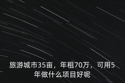 旅游城市35畝，年租70萬，可用5年做什么項(xiàng)目好呢