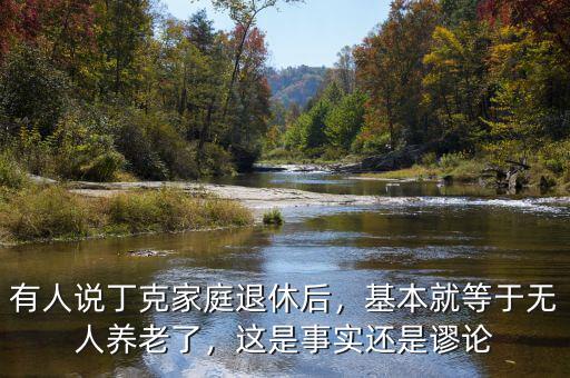 有人說(shuō)丁克家庭退休后，基本就等于無(wú)人養(yǎng)老了，這是事實(shí)還是謬論
