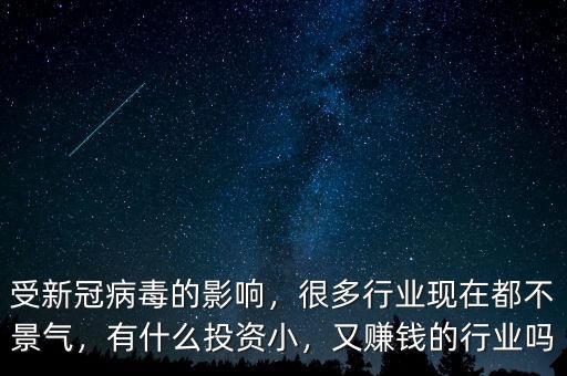 受新冠病毒的影響，很多行業(yè)現(xiàn)在都不景氣，有什么投資小，又賺錢的行業(yè)嗎
