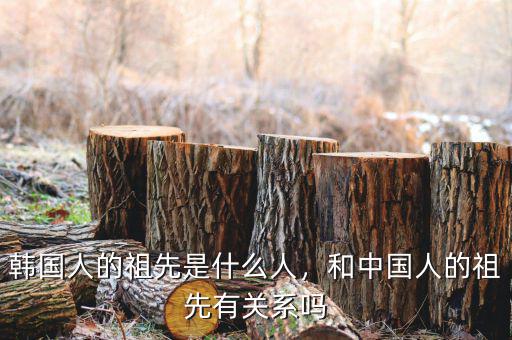 韓國(guó)人的祖先是什么人，和中國(guó)人的祖先有關(guān)系嗎