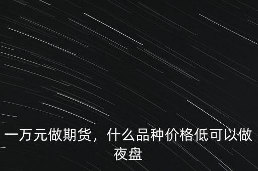 一萬元做期貨，什么品種價格低可以做夜盤