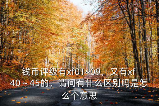 錢幣評(píng)級(jí)有xf01~09，又有xf40～45的，請(qǐng)問(wèn)有什么區(qū)別嗎是怎么個(gè)意思