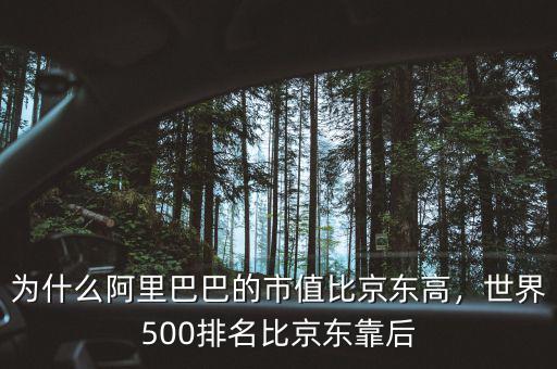 為什么阿里巴巴的市值比京東高，世界500排名比京東靠后