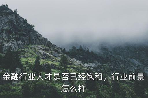 金融行業(yè)人才是否已經(jīng)飽和，行業(yè)前景怎么樣