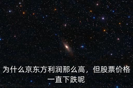 為什么京東方利潤(rùn)那么高，但股票價(jià)格一直下跌呢