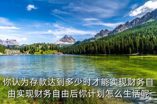 你認(rèn)為存款達到多少時才能實現(xiàn)財務(wù)自由實現(xiàn)財務(wù)自由后你計劃怎么生活呢