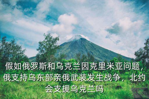 假如俄羅斯和烏克蘭因克里米亞問題，俄支持烏東部親俄武裝發(fā)生戰(zhàn)爭，北約會支援烏克蘭嗎