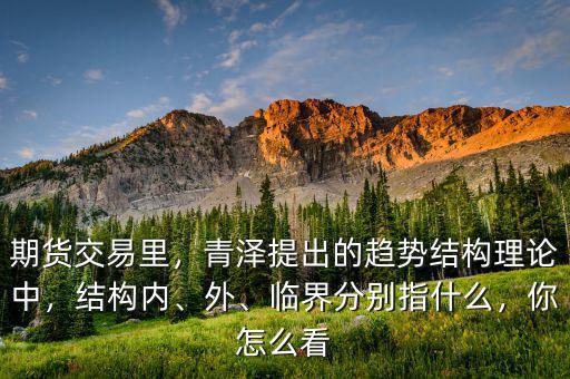 期貨交易里，青澤提出的趨勢(shì)結(jié)構(gòu)理論中，結(jié)構(gòu)內(nèi)、外、臨界分別指什么，你怎么看
