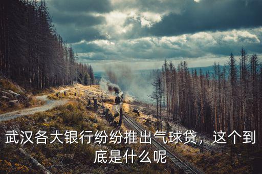 武漢各大銀行紛紛推出氣球貸，這個到底是什么呢