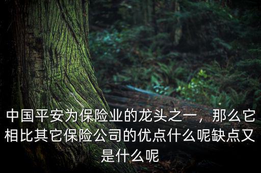 什么是平安保險的大時代,缺點(diǎn)又是什么呢