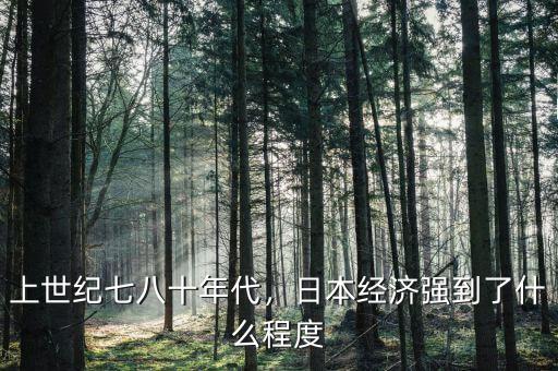 日本現在什么年代,八十年代的日本和現在的日本