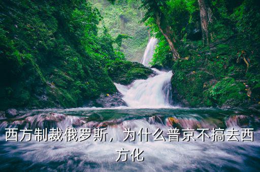 西方制裁俄羅斯，為什么普京不搞去西方化