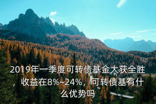 2019年一季度可轉(zhuǎn)債基金大獲全勝，收益在8%~24%，可轉(zhuǎn)債基有什么優(yōu)勢(shì)嗎