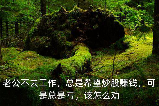老公不去工作，總是希望炒股賺錢，可是總是虧，該怎么勸