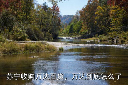 蘇寧收購(gòu)萬(wàn)達(dá)百貨，萬(wàn)達(dá)到底怎么了