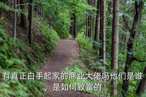 有真正白手起家的商業(yè)大佬嗎他們是誰，是如何致富的