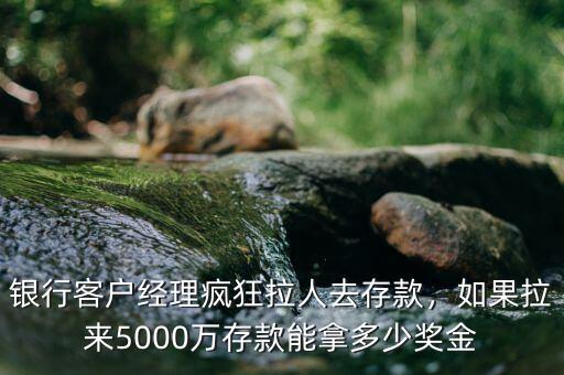 銀行客戶經(jīng)理瘋狂拉人去存款，如果拉來(lái)5000萬(wàn)存款能拿多少獎(jiǎng)金