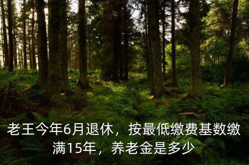 老王今年6月退休，按最低繳費(fèi)基數(shù)繳滿15年，養(yǎng)老金是多少
