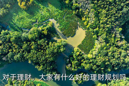 對于理財，大家有什么好的理財規(guī)劃嗎