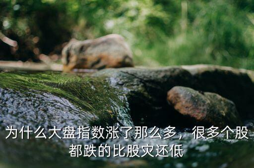 為什么大盤指數(shù)漲了那么多，很多個(gè)股都跌的比股災(zāi)還低