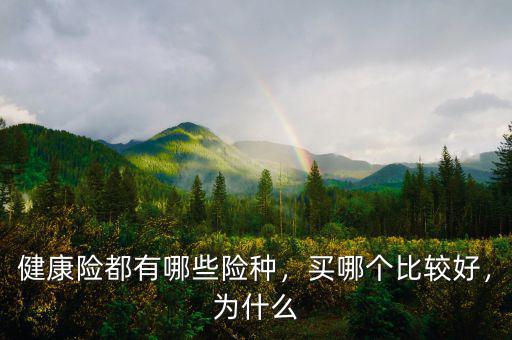 健康險(xiǎn)都有哪些險(xiǎn)種，買哪個(gè)比較好，為什么