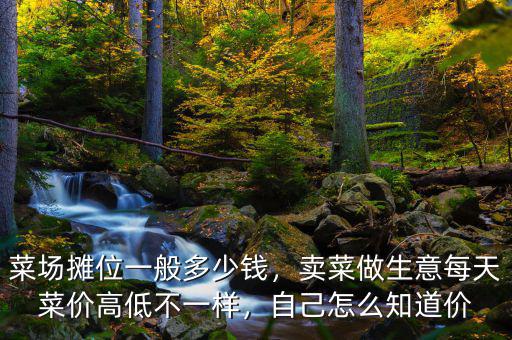 菜場(chǎng)攤位一般多少錢，賣菜做生意每天菜價(jià)高低不一樣，自己怎么知道價(jià)