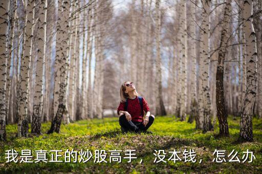 我是真正的炒股高手，沒本錢，怎么辦