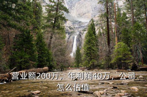營(yíng)業(yè)額200萬(wàn)，年利潤(rùn)40萬(wàn)，公司怎么估值