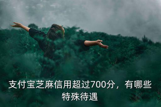 支付寶芝麻信用超過700分，有哪些特殊待遇