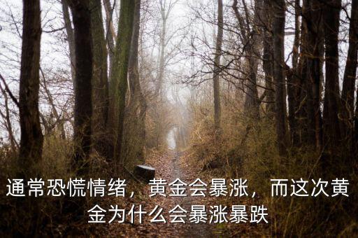 通?？只徘榫w，黃金會(huì)暴漲，而這次黃金為什么會(huì)暴漲暴跌