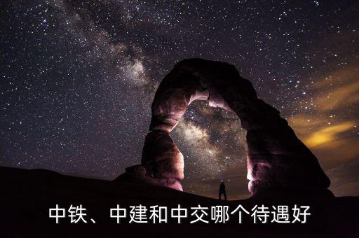 中鐵、中建和中交哪個待遇好