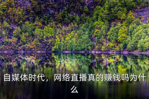 自媒體時代，網(wǎng)絡(luò)直播真的賺錢嗎為什么