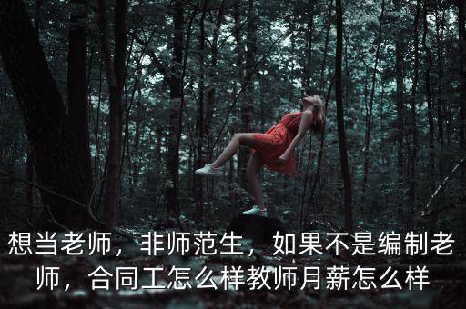 想當(dāng)老師，非師范生，如果不是編制老師，合同工怎么樣教師月薪怎么樣