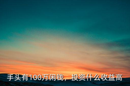 手頭有100萬閑錢，投資什么收益高