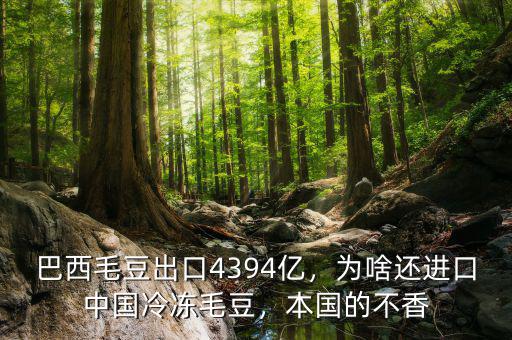 巴西毛豆出口4394億，為啥還進(jìn)口中國(guó)冷凍毛豆，本國(guó)的不香