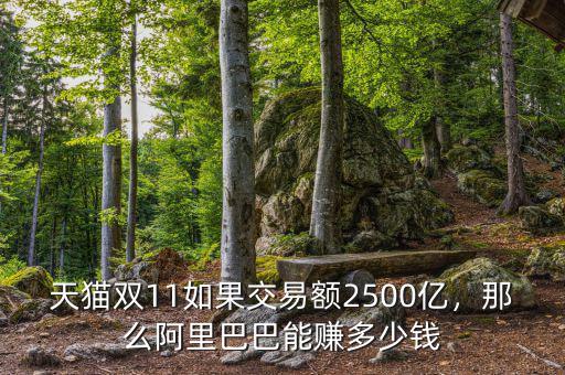 天貓雙11如果交易額2500億，那么阿里巴巴能賺多少錢