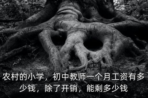 農(nóng)村的小學(xué)，初中教師一個(gè)月工資有多少錢，除了開銷，能剩多少錢