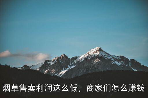 煙草店的利潤(rùn)是多少,煙草售賣(mài)利潤(rùn)這么低