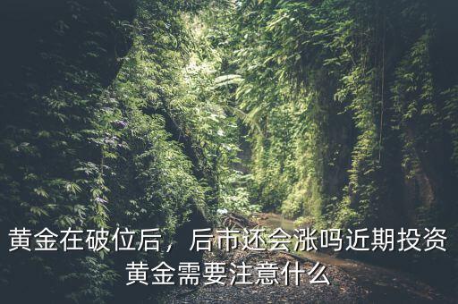 黃金在破位后，后市還會漲嗎近期投資黃金需要注意什么